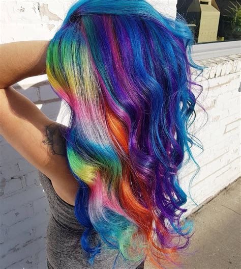 Multicolored Hair Colorful Hair Short Styles Long Hair Styles