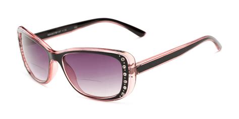 women s oversized bifocal style rhinestone sunglasses ®