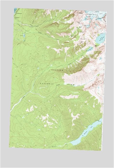Lake Mcdonald East Mt Topographic Map Topoquest