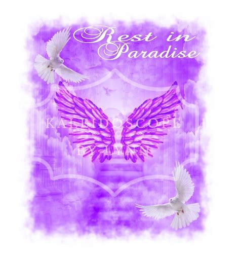 Purple Heaven Clouds Rest In Paradise Memorial Design Files 6 Etsy Israel