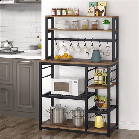 Buy Tribesigns 55 Inch Tall Kitchen Baker Rack With Storage 5 Tier