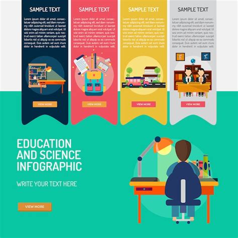 Plantilla De Infografía De Educación Descargar Vectores Gratis