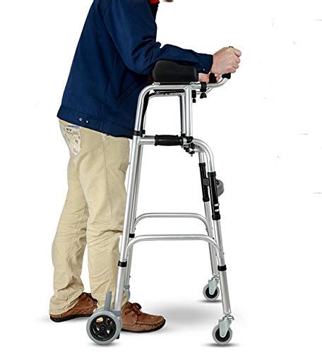 Standard Walkers Elderly People Foldable Walker Adjustable Walking