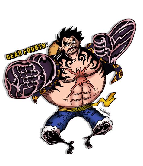 One Piece Luffy Gear 4 By Elpozocomic On Deviantart
