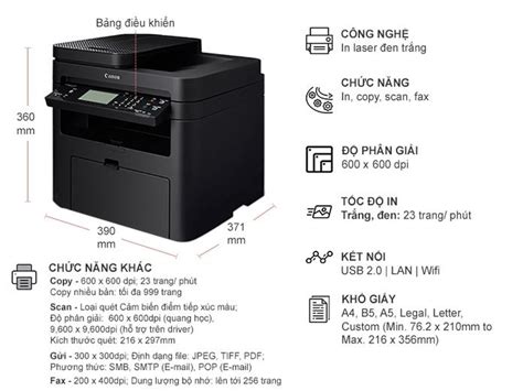 Original brother ink cartridges and toner cartridges print perfectly every time. Máy in đa chức năng Canon MF237w - in laser,copy,scan,fax,adf,Wifi