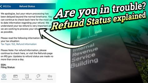 Irs Refund Status Says “return Processing Has Been Delayed Beyond The