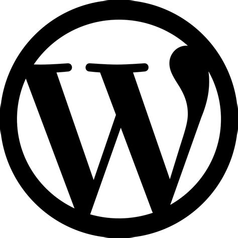 Wordpress Logo Svg Png Icon Free Download 47841