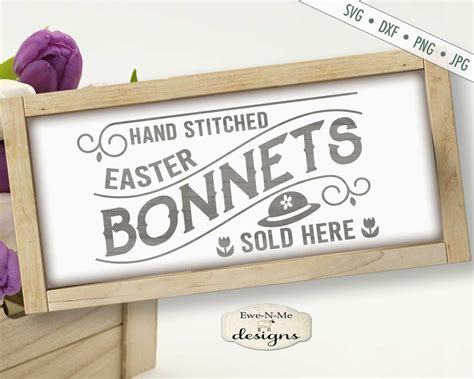 Easter SVG Easter Bonnet Svg Easter Cutting File Easter | Etsy