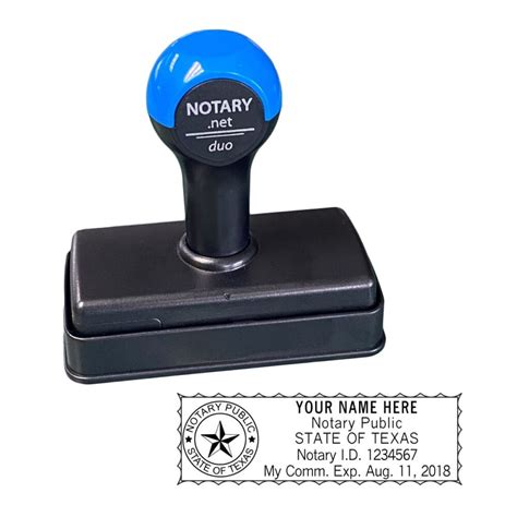 Texas Traditional Notary Stamp