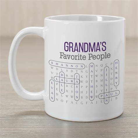 Personalized Favorite Person Word Search Coffee Mug Tsforyounow