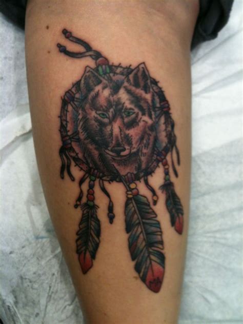 Wolf Dreamcatcher Tattoo Wolf Dreamcatcher Tattoo Tattoos And