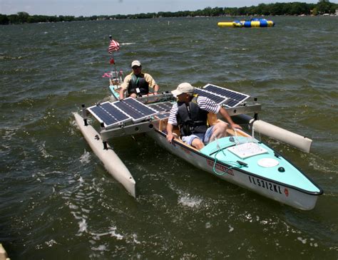 Solar Powered Canoe Trimaran Ready To Travel The Mississippi The