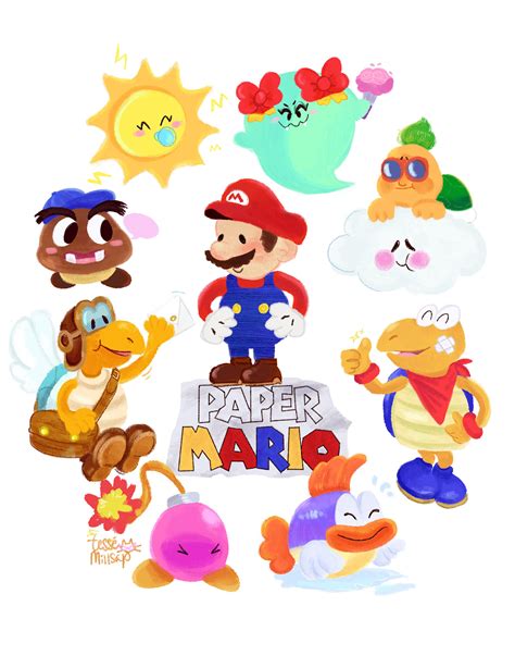 My Paper Mario 64 Illustration Rpapermario