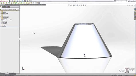 How To Create A Sheet Metal Cone With Solidworks March 2013 Youtube