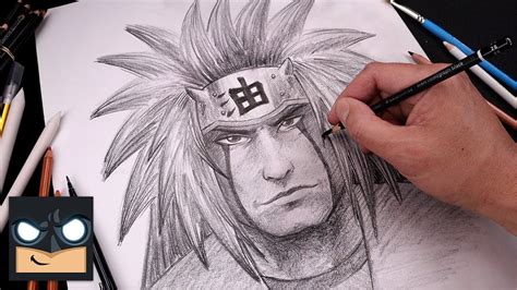 How To Draw Jiraiya Naruto Sketch Tutorial Step By Step Youtube