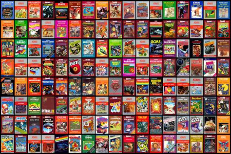 Atari 2600 Game Box Covers Nostalgia