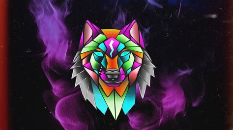 Cool Neon Wolves Wallpapers On Wallpaperdog