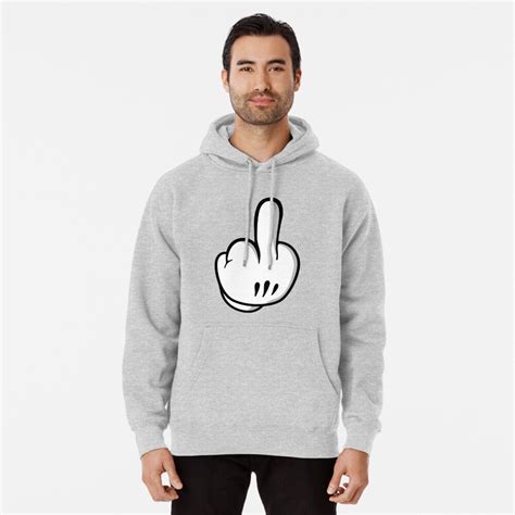 Finger Hand Pullover Hoodie By Flothwest Redbubble