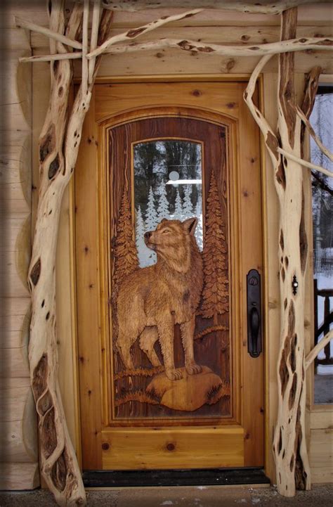 Carved Wood Front Doors Great River Door Co Custom Wood Doors Wood