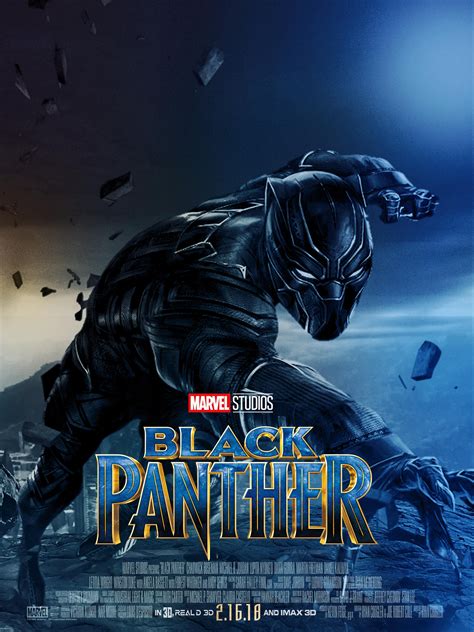 Extra Large Print Black Panther Official Movie Poster Etsy