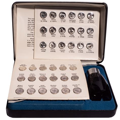 the franklin mint first edition sterling silver presidential mini coin set numismax