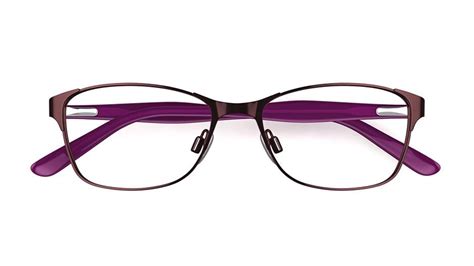 Specsavers Womens Glasses Sphene Purple Angular Metal Stainless Steel Frame 369 Specsavers