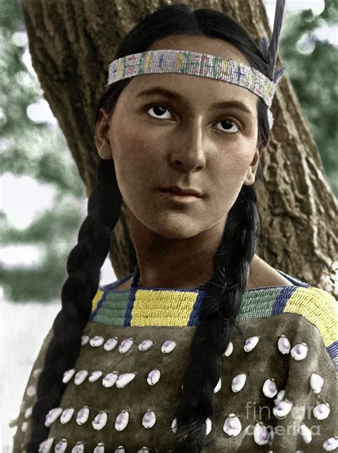 SIOUX WOMAN, c1907 Photograph by Granger
