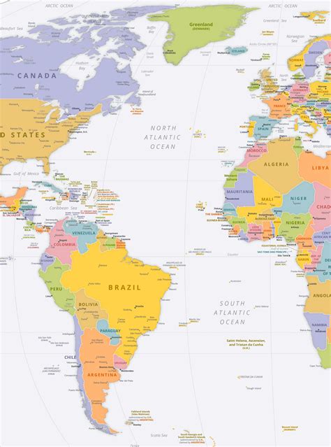 Atlantic Ocean Political Map Ontheworldmap Com