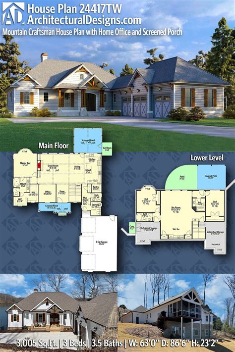 Mountain Craftsman House Plans Rustic House Plans New House Plans