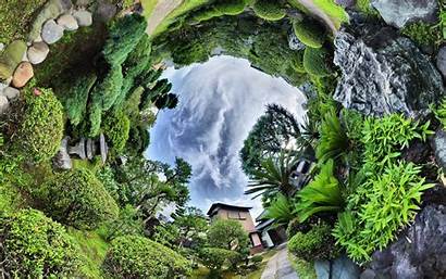 Nature Panoramic Trees Landscape Garden Sphere Palm