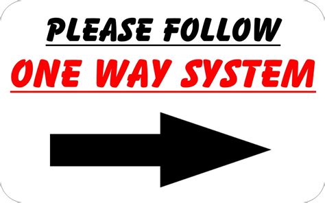 One Way System Example Sign