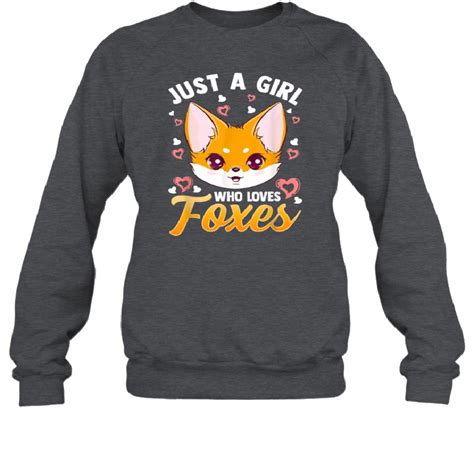 Just A Girl Who Loves Foxes Cute Fox T Shirt