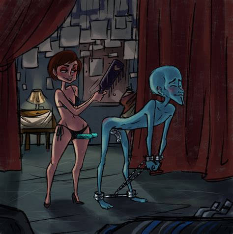 Rule 34 Alien Blue Skin Blush Bondage Femdom Malesub Megamind