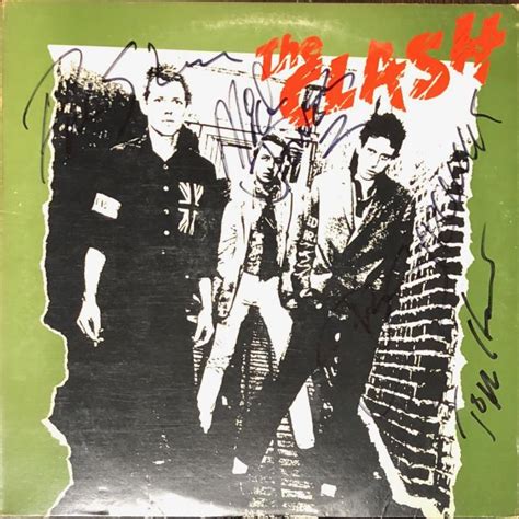 Sold Price The Clash Debut Autographed Album April 5 0118 700 Pm Edt
