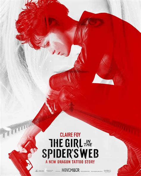 The Girl In The Spiders Web 2018 Official Poster Claire Foy Lakeith Stanfield Sylvia