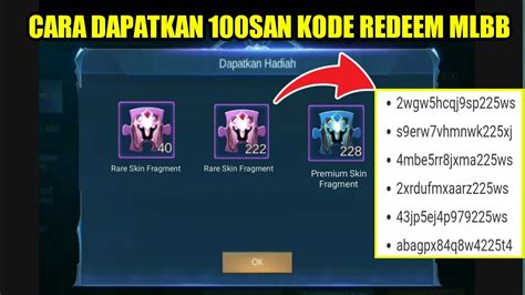 Kode Redeem Mlbb Cara Dapatkan Ratusan Kode Redeem Mobile Legends Bang