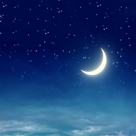 Download dark sky stock vectors. 10x10FT Dark Blue Sky Night Moon Crescent Light Stars ...