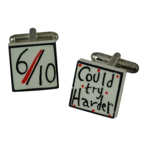 6 Out Of 10 Could Try Harder Cufflinks Red From Ties Planet Uk