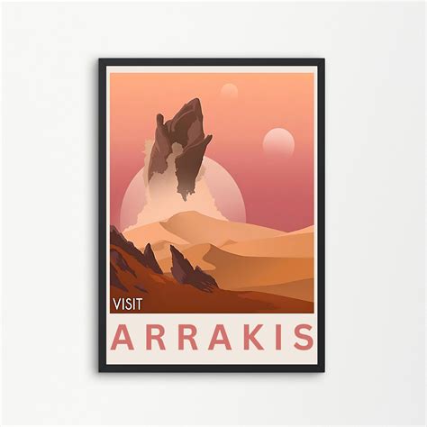 Arrakis Travel Poster Vintage Travel Poster Art Dune Etsy
