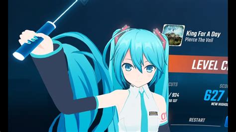 Hatsune Miku Plays King For A Day Pierce The Veil Beat Saber Gameplay