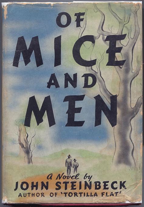 Of Mice And Men By John Steinbeck Very Good Hardcover 1938 The