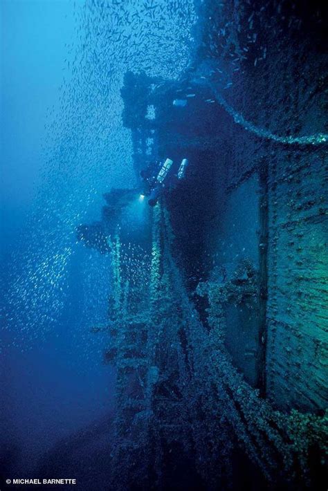 Britannics Bridge Today Underwater Shipwreck Abandoned Ships