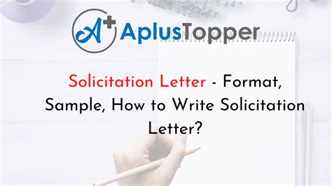 Solicitation Letter Format Sample How To Write Solicitation Letter