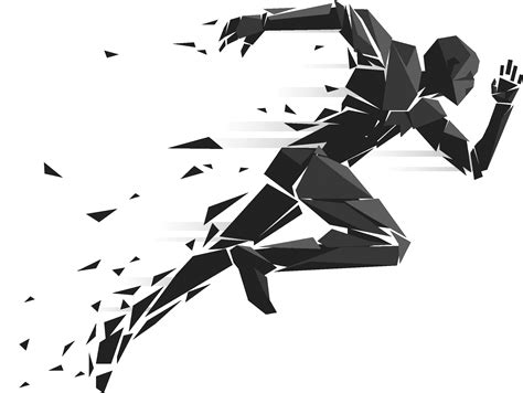 Running Sport Silhouette Illustration Race Png Download 22441686