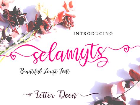 Selamyts • Best Fonts And Graphics • Hbfonts Beautiful Script Fonts