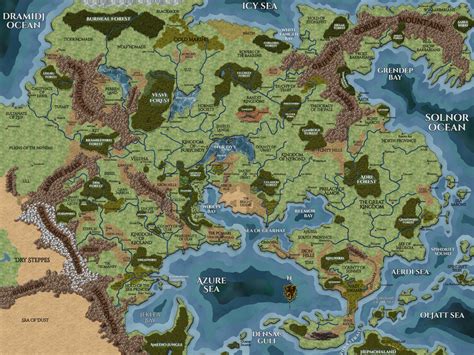 World Of Greyhawk Overland Map Inkarnate Create Fantasy Maps Online