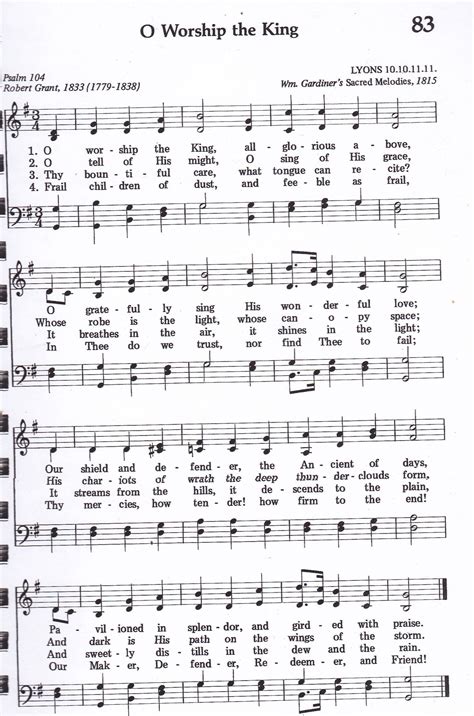 O Worship The King Hymn Satb Christmas Piano Music Christmas Songs
