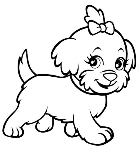 Desenho Para Colorir Cachorro Learnbraz