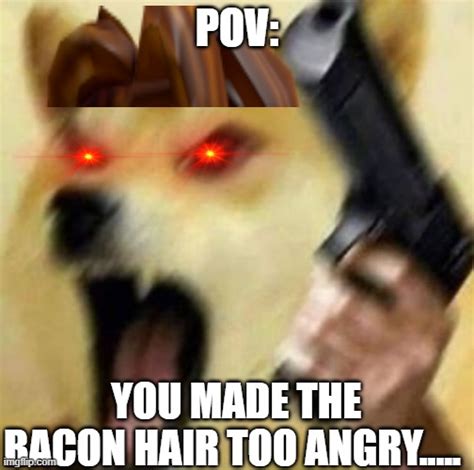 Angry Doge With Gun Imgflip