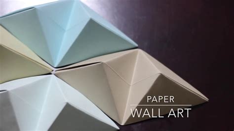 Diy Origami Wall Art Youtube